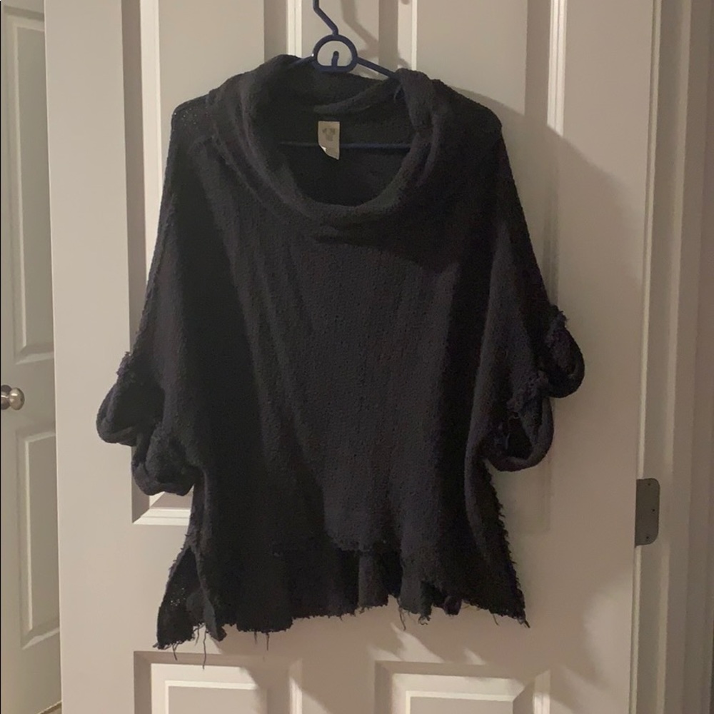 Free People Short Sleeve Oversized Sweater